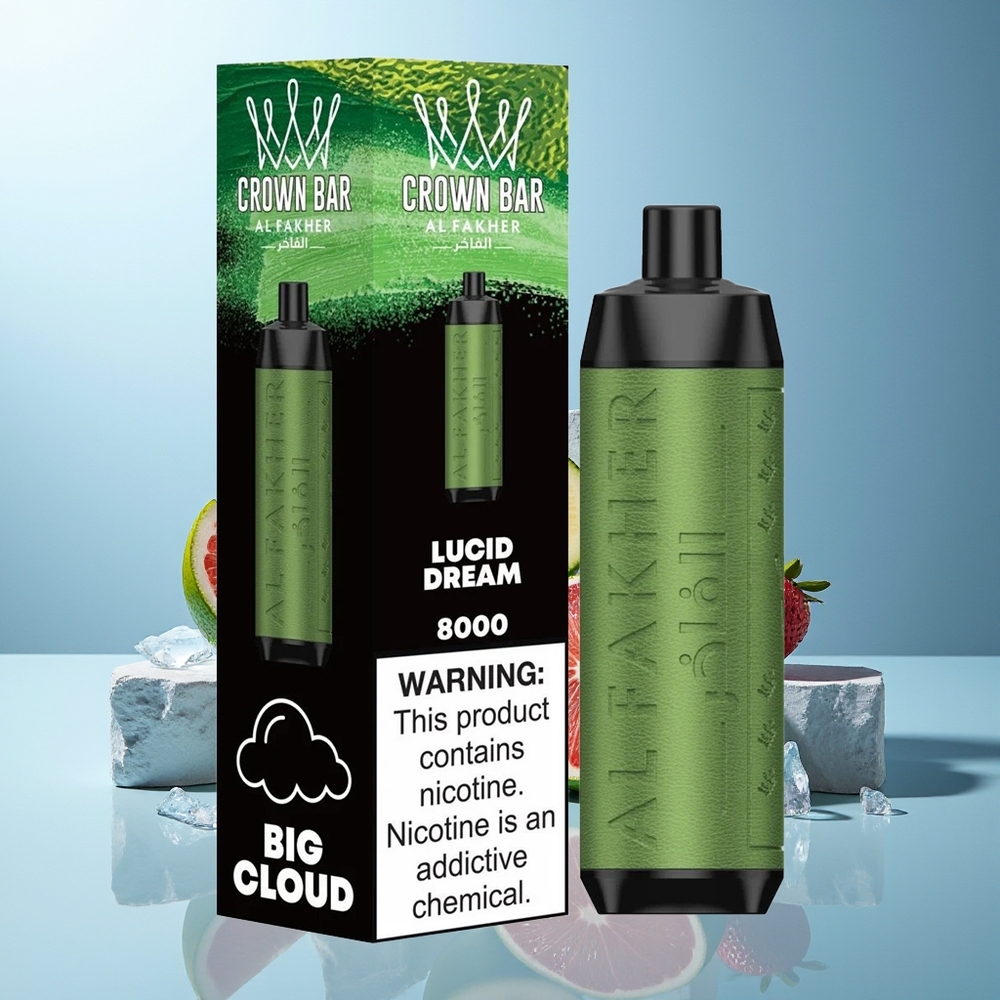 Al Fakher Crown Bar 8000 Kristalni Dispozabilni Vape Lucid Sanje