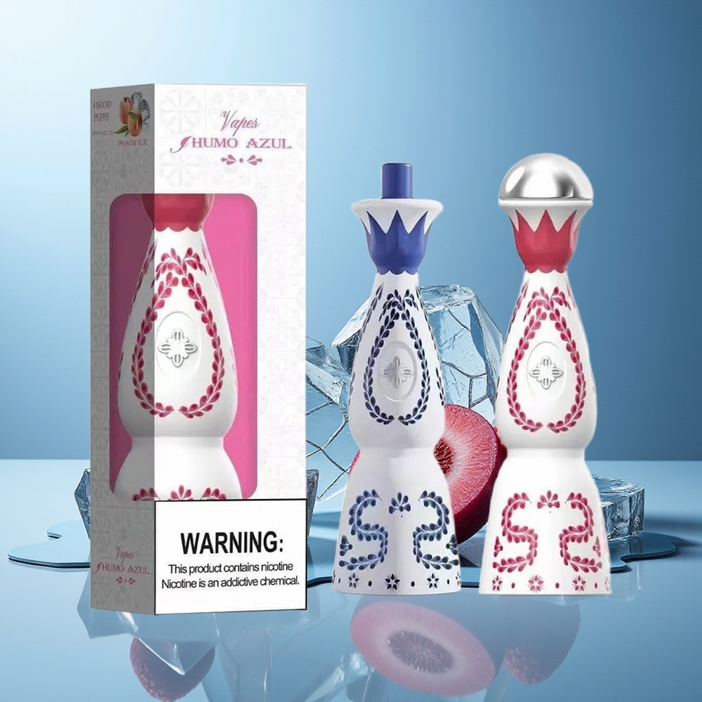 HUMO Azul 15000 Pihov Dispozabilni Vape Modri Medved Malina