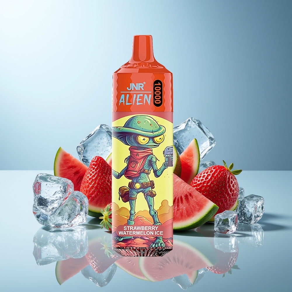 JNR Alien 10000 Puffs Dispozabilna Vapa Jagoda Lubenica Led RGB