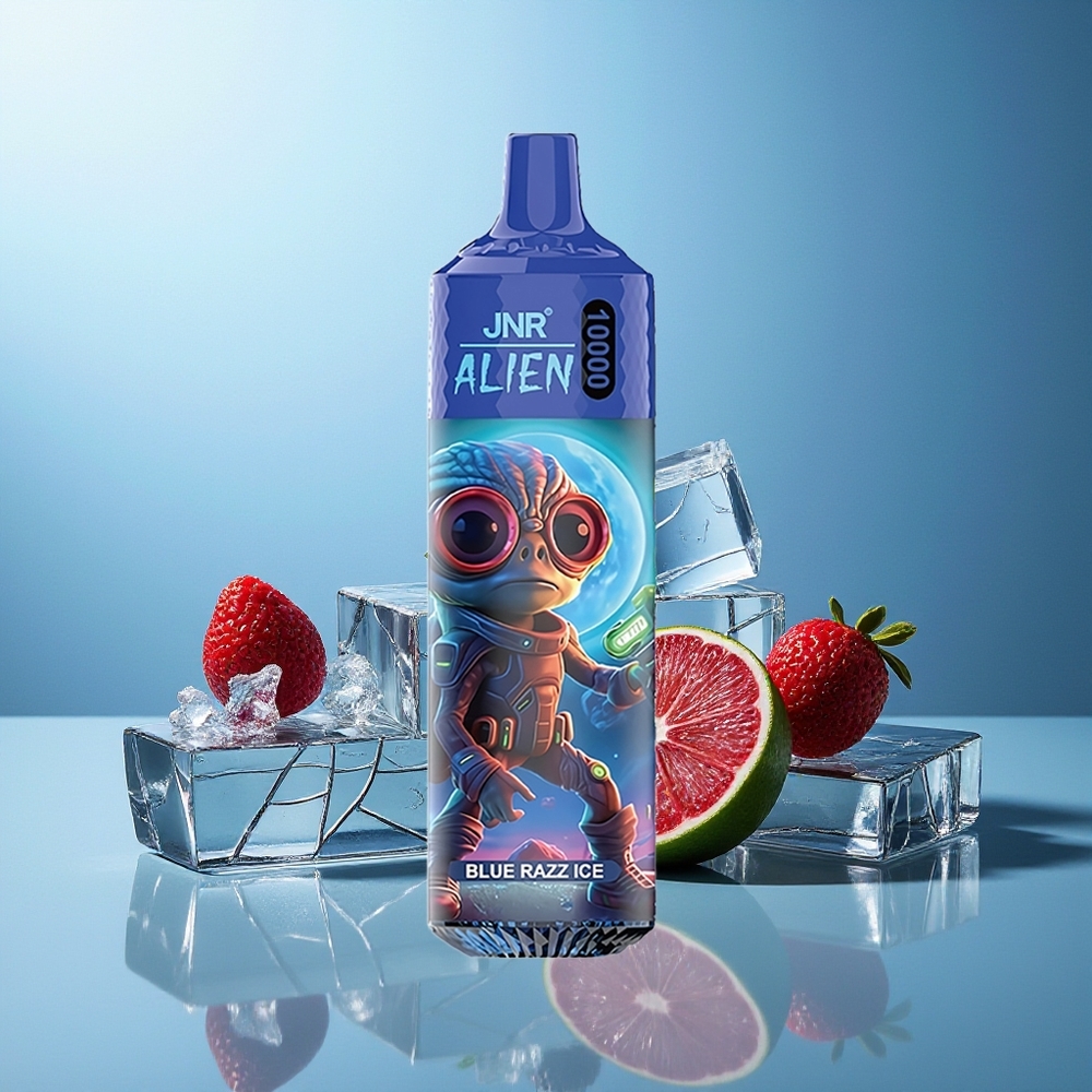 JNR Alien 10000 Pufov Modra Malina Led Modra Malina Led