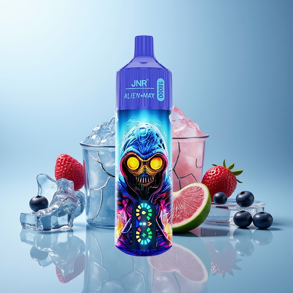 JNR Alien Max 18000 Pih Dvojno Jedro Borovnica Bubblegum