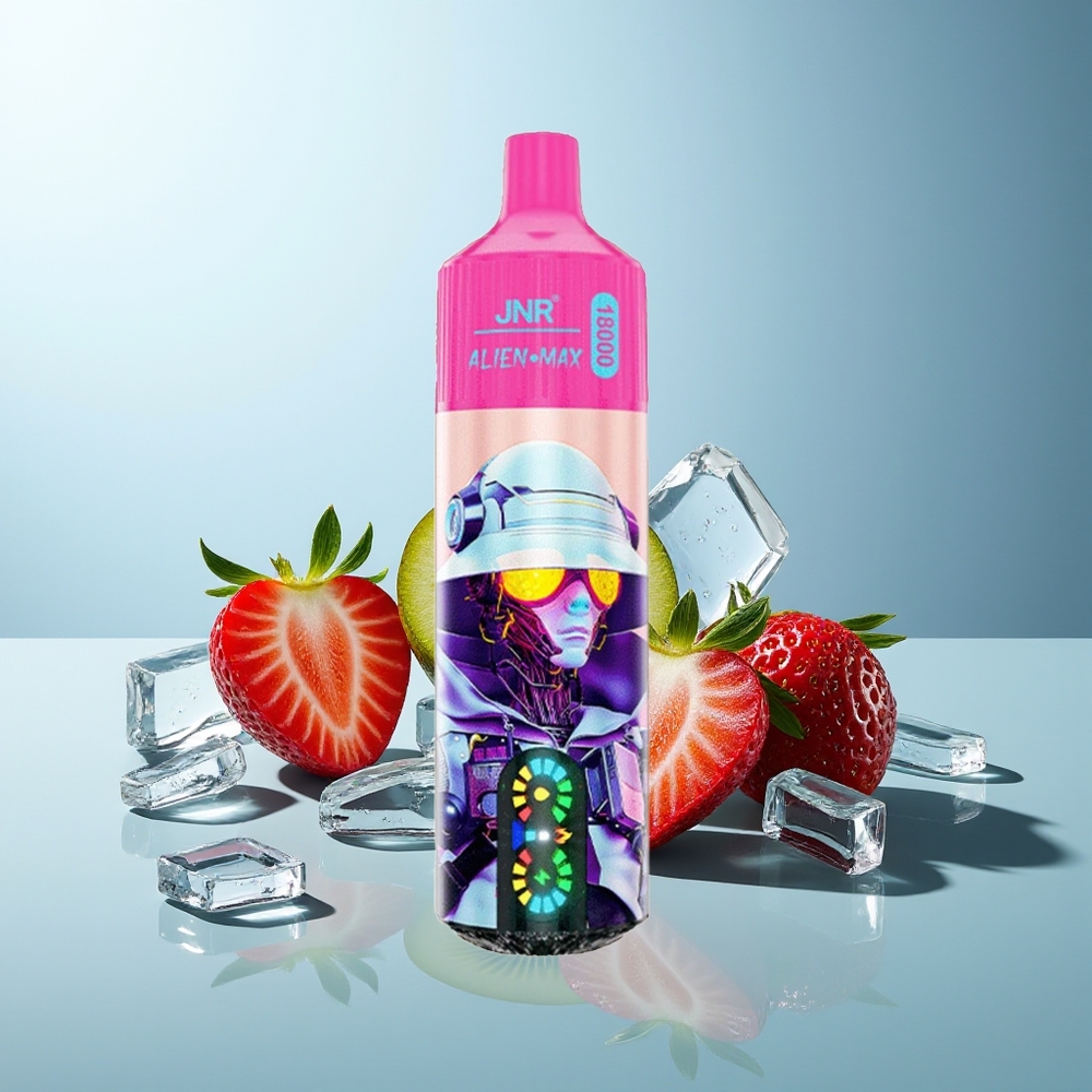 JNR Alien Max 18000 Puffs Dispozabilni Vape Jagoda Kivi Dual Mesh Coil
