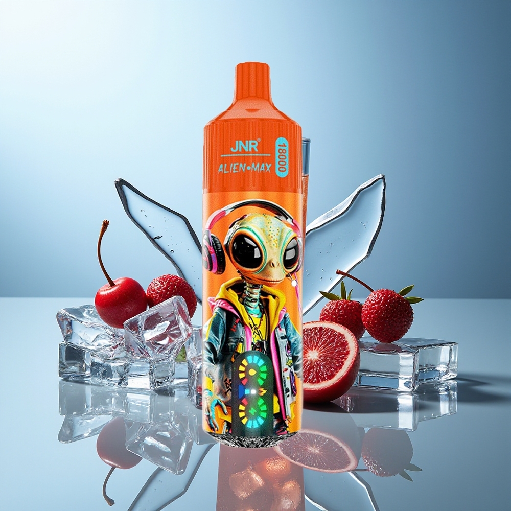 JNR Alien Max 18000 Puffs Frizirna Češnjeva Kola Dual Mesh Coil