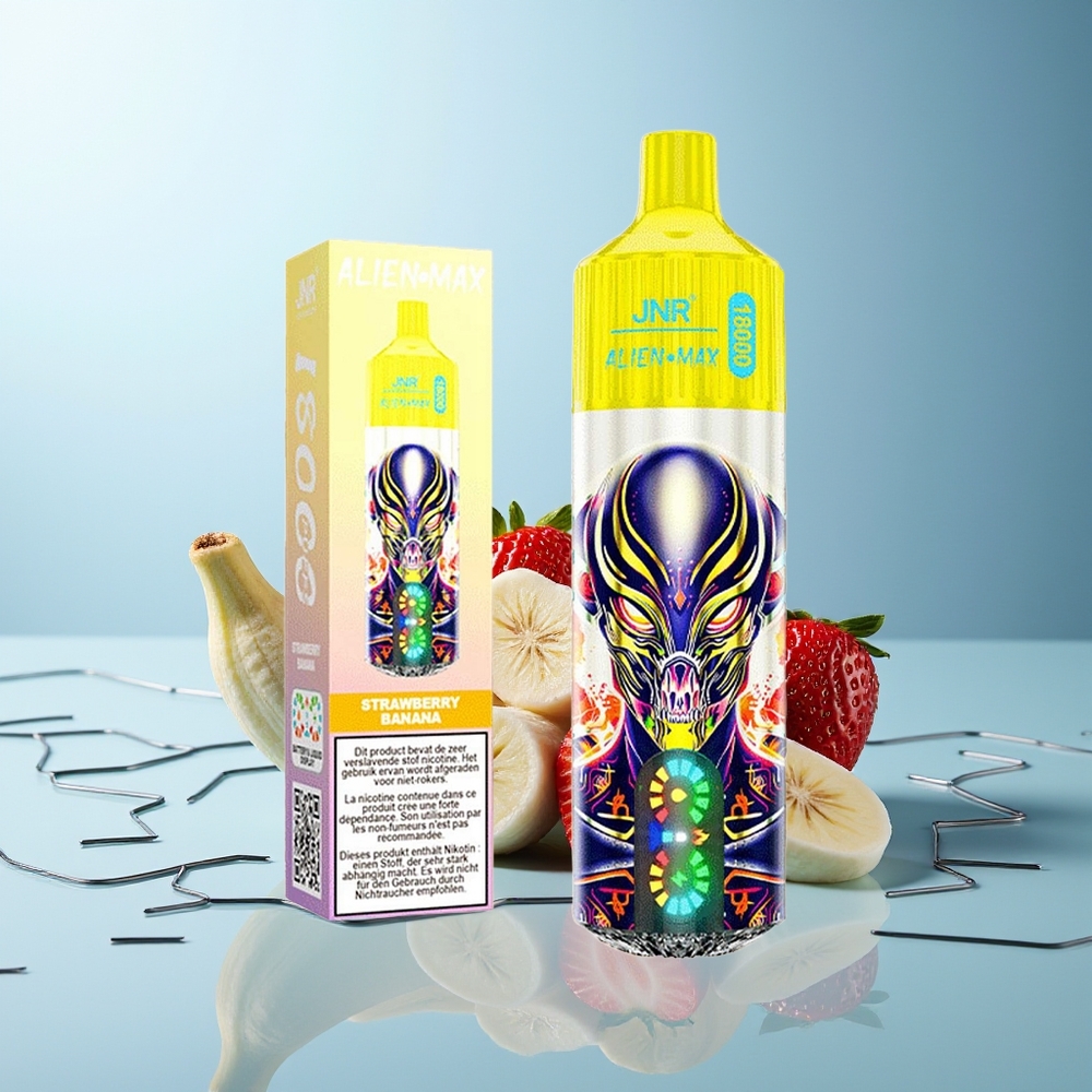 JNR Alien Max 18000 Pufi Jagoda Banana Dual Mesh Coil