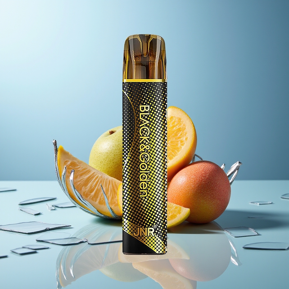 JNR BlackGolden 800+3 Mango Dispozabilni Vape 2 Nikotina
