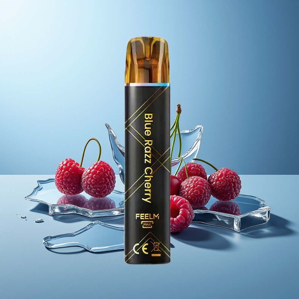 JNR BlackGolden 800 Povžki Dispozabilni Vape Modra Malina Češnja Brez Polnjenja