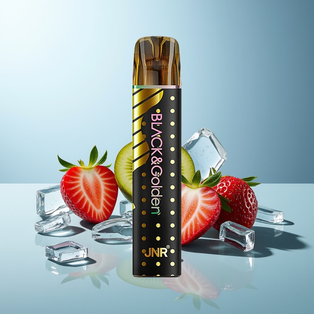 JNR BlackGolden 800 Puffov Dispozabilni Vape Jagoda Kivi 550mAh