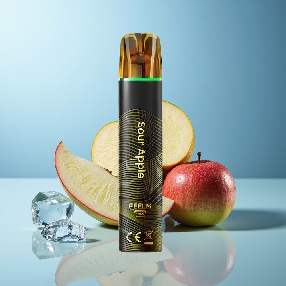 JNR BlackGolden 800 Puffov Dispozabilni Vape Kislo Jabolko 2 Nikotina