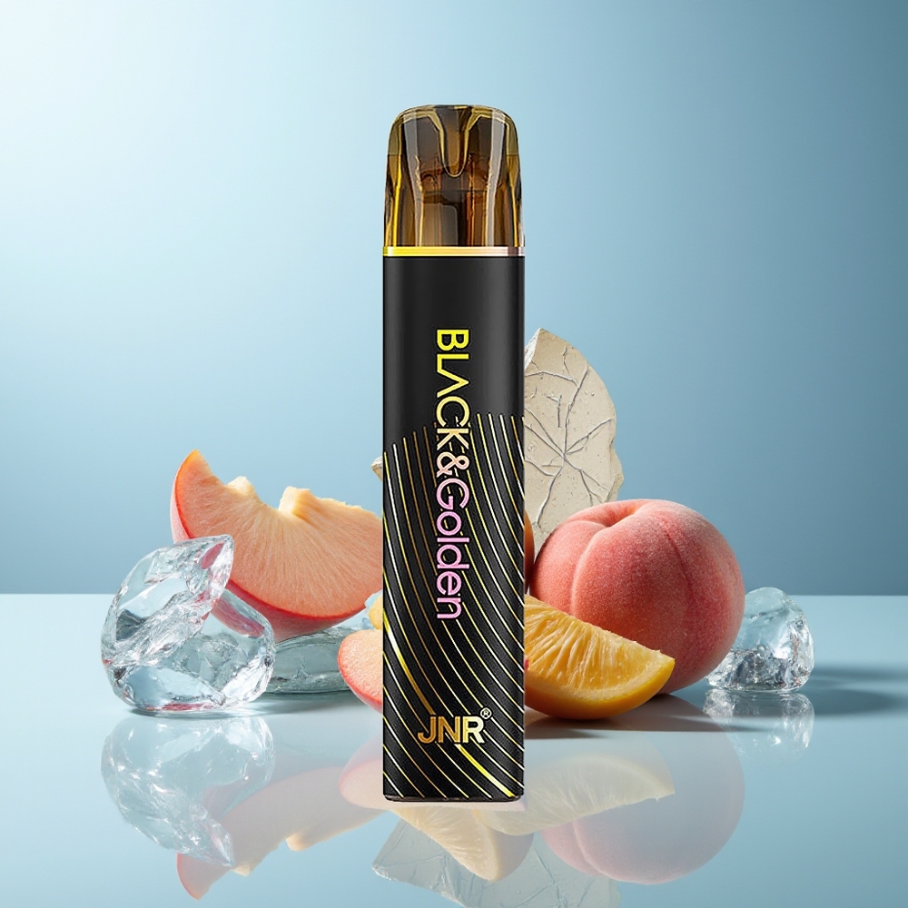 JNR BlackGolden 800 Pufi Dispozabilni Vape Breskeva Mango Brez Polnjenja
