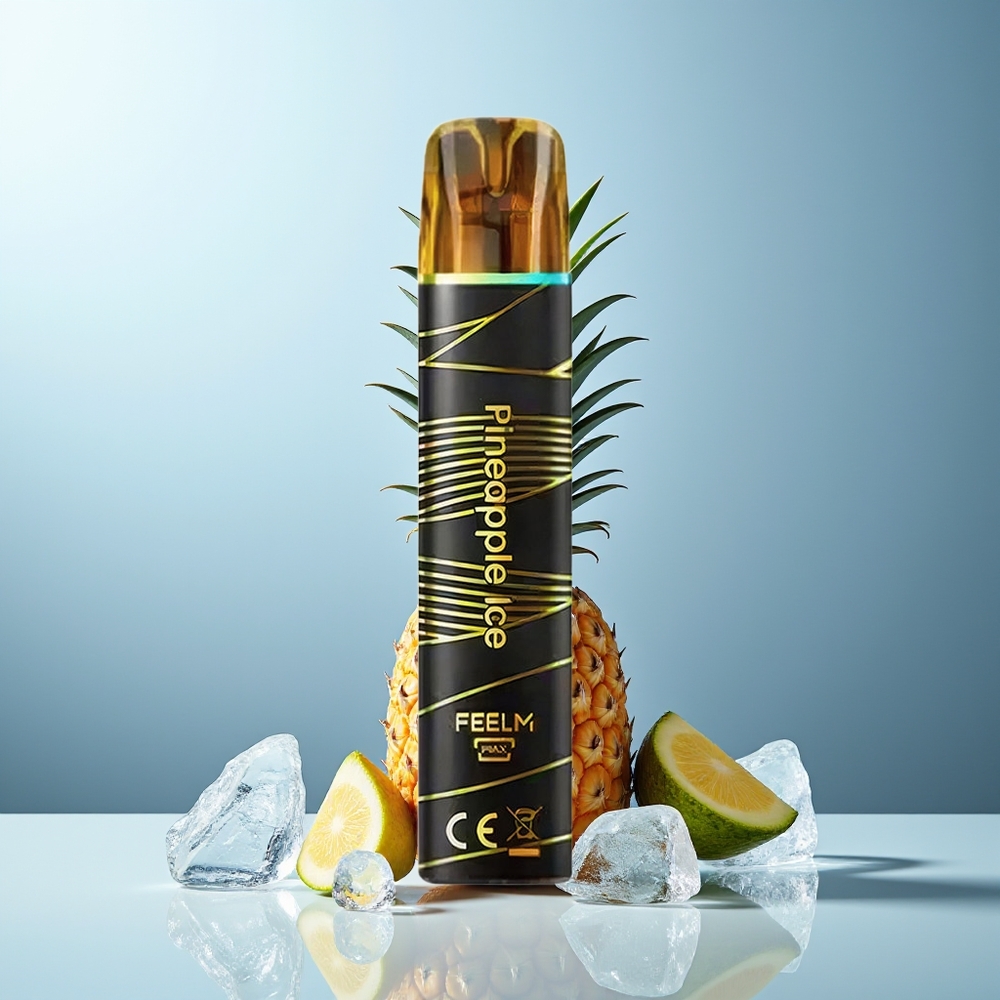 JNR BlackGolden 800 Pufov Dispozabilni Vape Ananas Led