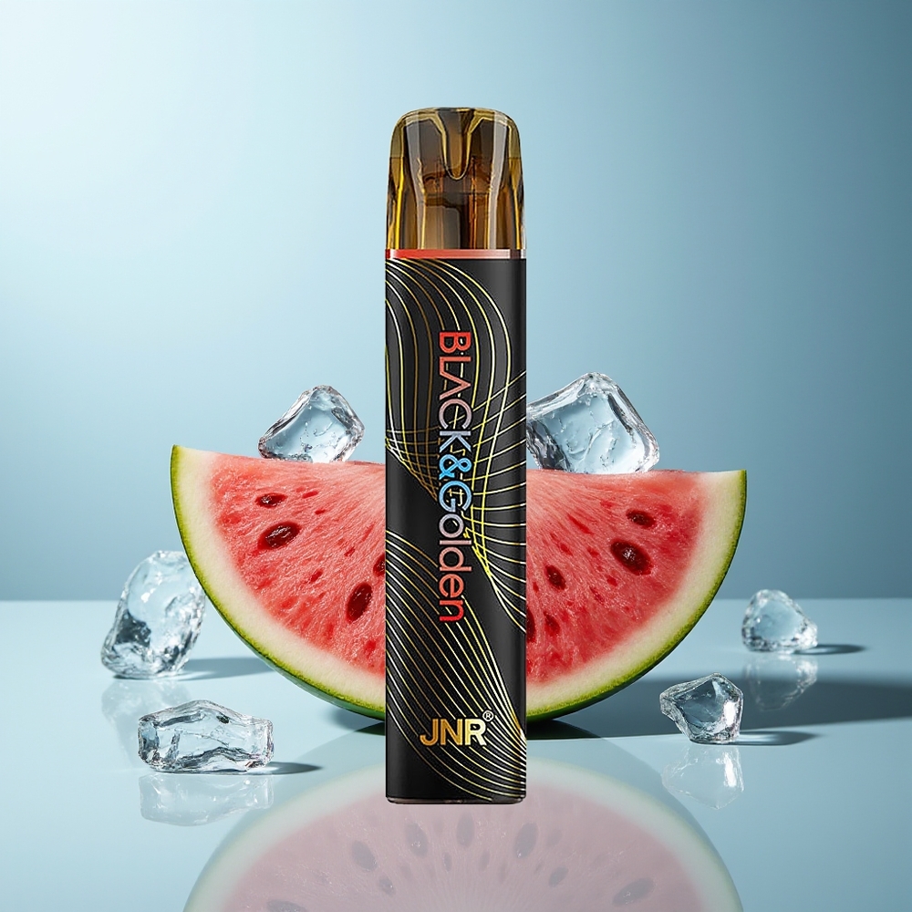 JNR BlackGolden 800 Pufov Dispozabilni Vape Lubenica Led