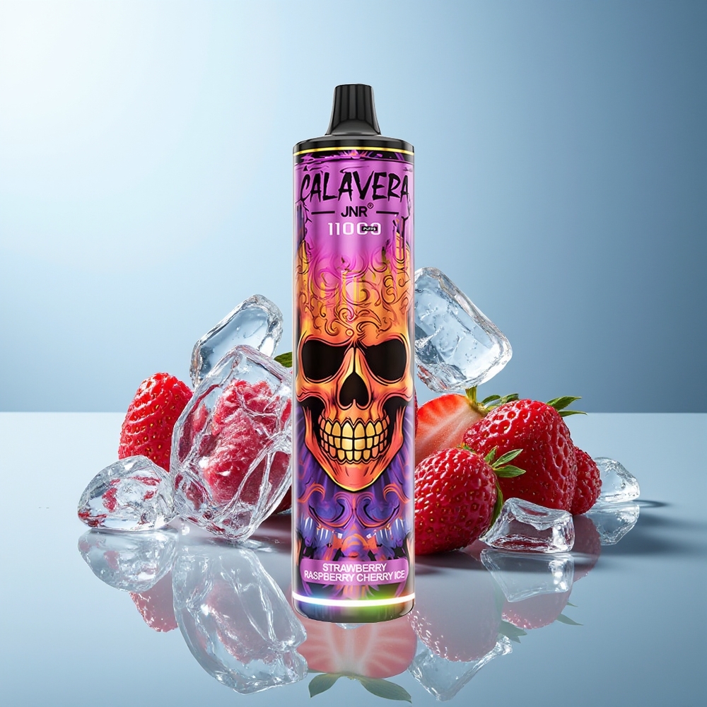 JNR Calavera 11000 Pufi Dispozabilni Vape Jagoda Malina Češnja Led 850 mAh