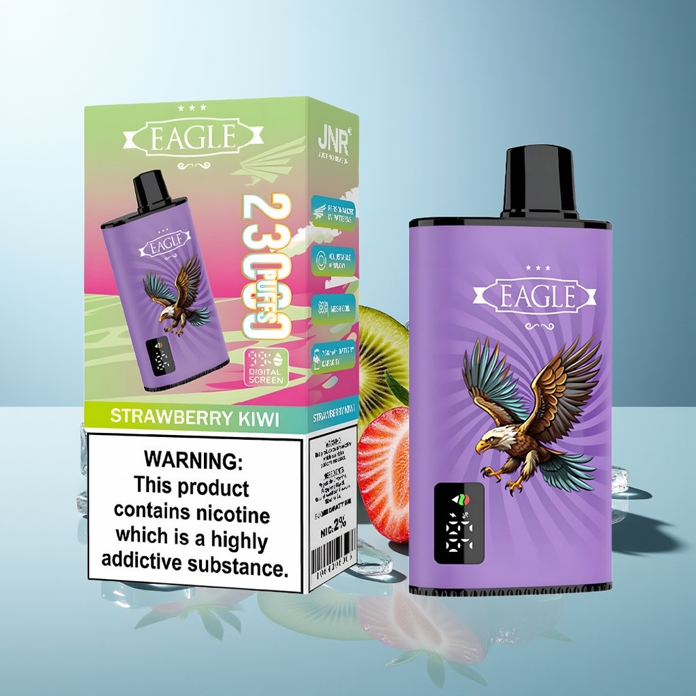 JNR EAGLE Smart 23000 Puffs Dispozabilni Vape Jagoda Kivi 10ohm Mesh Coil