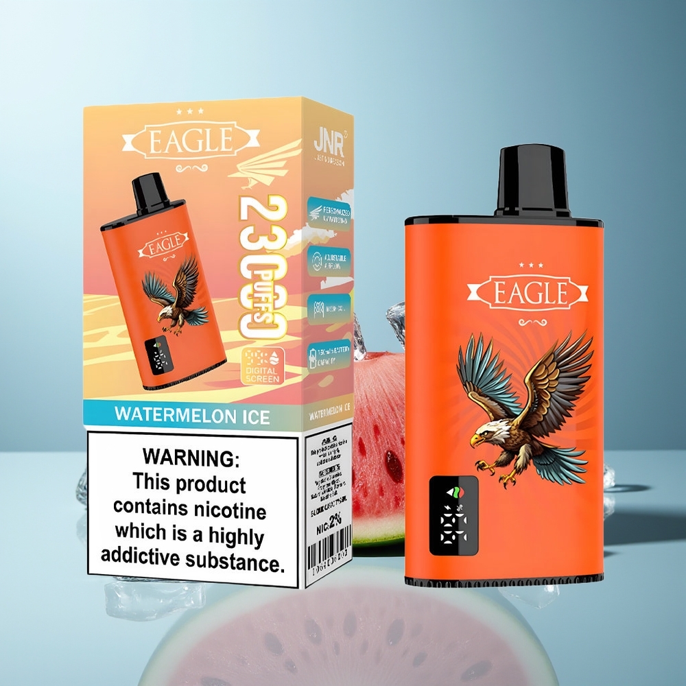 JNR EAGLE Smart 23000 Puhov Dispozabilni Vape Lubenika Led + Nastavljiv Pretok Zraka