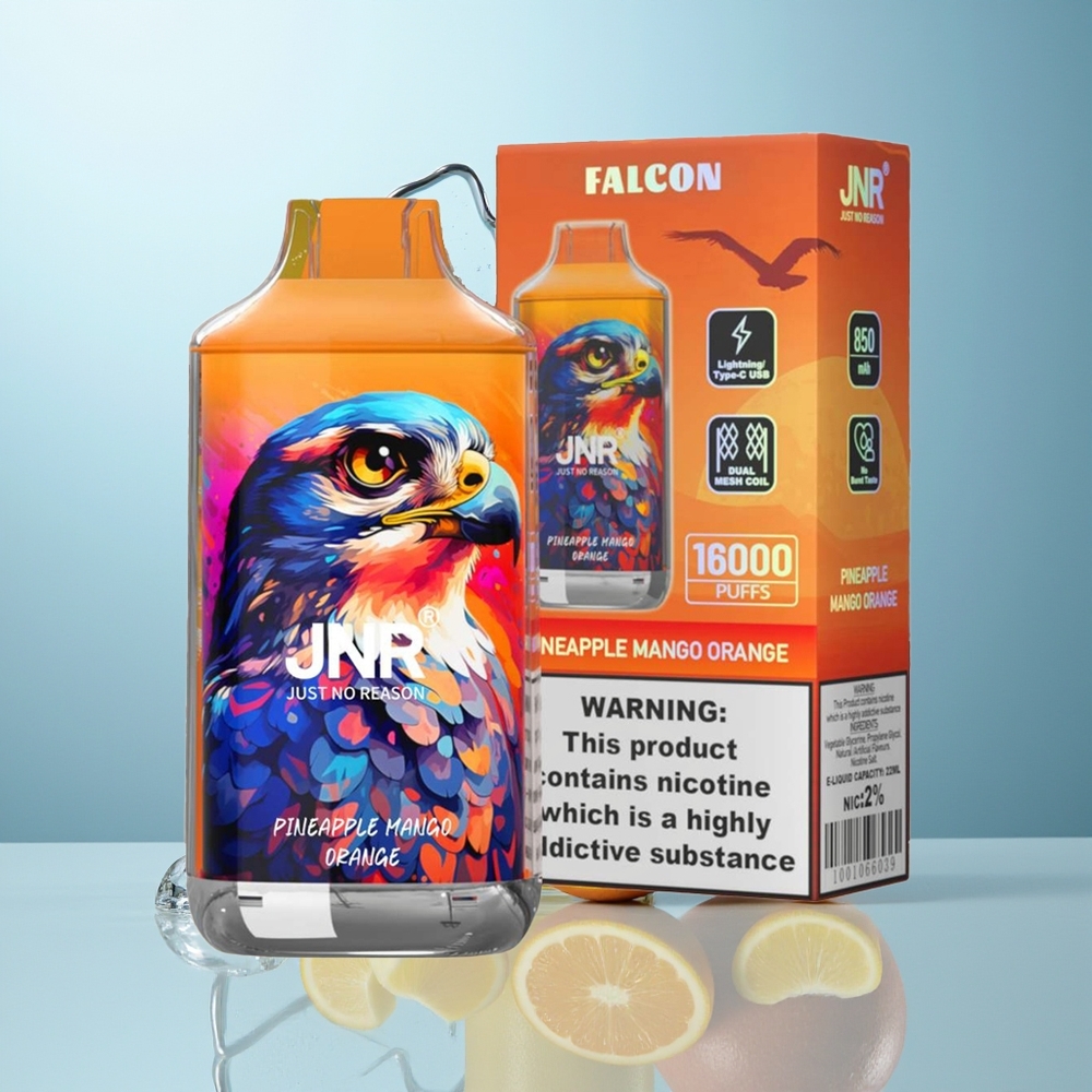 JNR Falcon 16000 Pihov Ananas Mango Oranžna Dual Mesh Coil