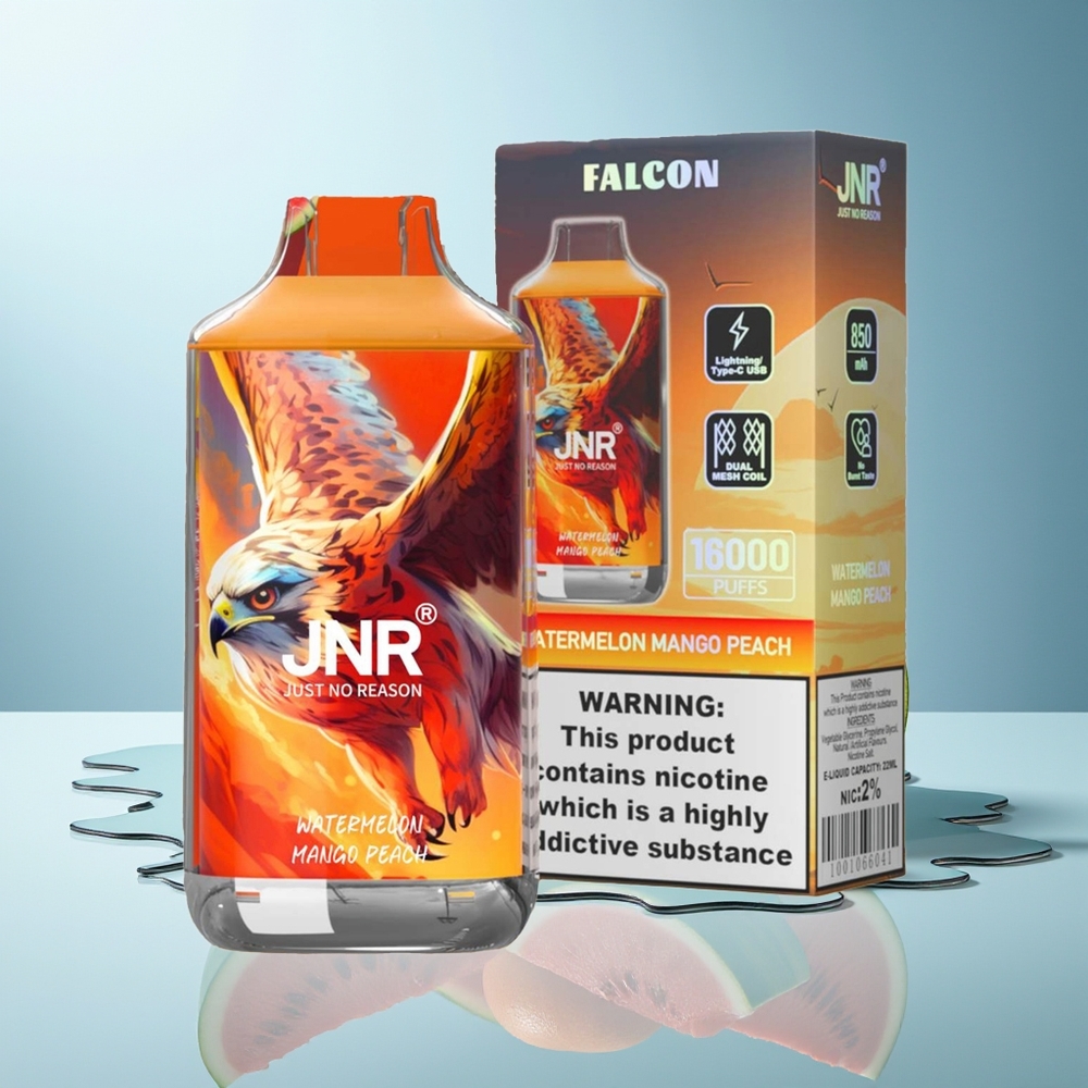 JNR Falcon 16000 Pufi Lubenica Mango Breskeva 850 mAh