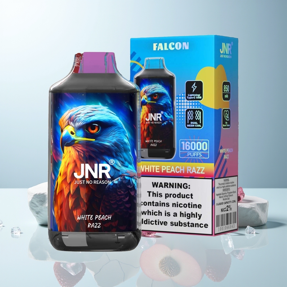 JNR Falcon 16000 Pufov Beli Peach Razz
