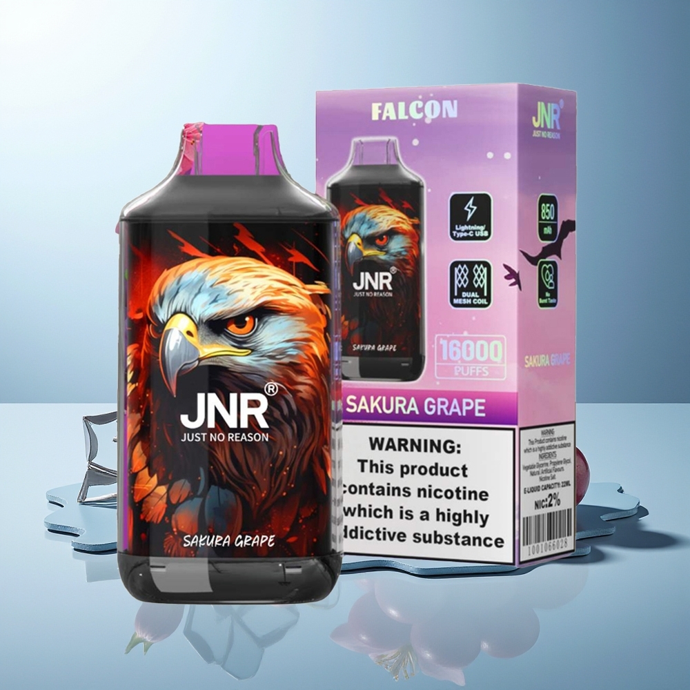 JNR Falcon 16000 Puftov Dispozabilni Vape Češnjevi Grozd