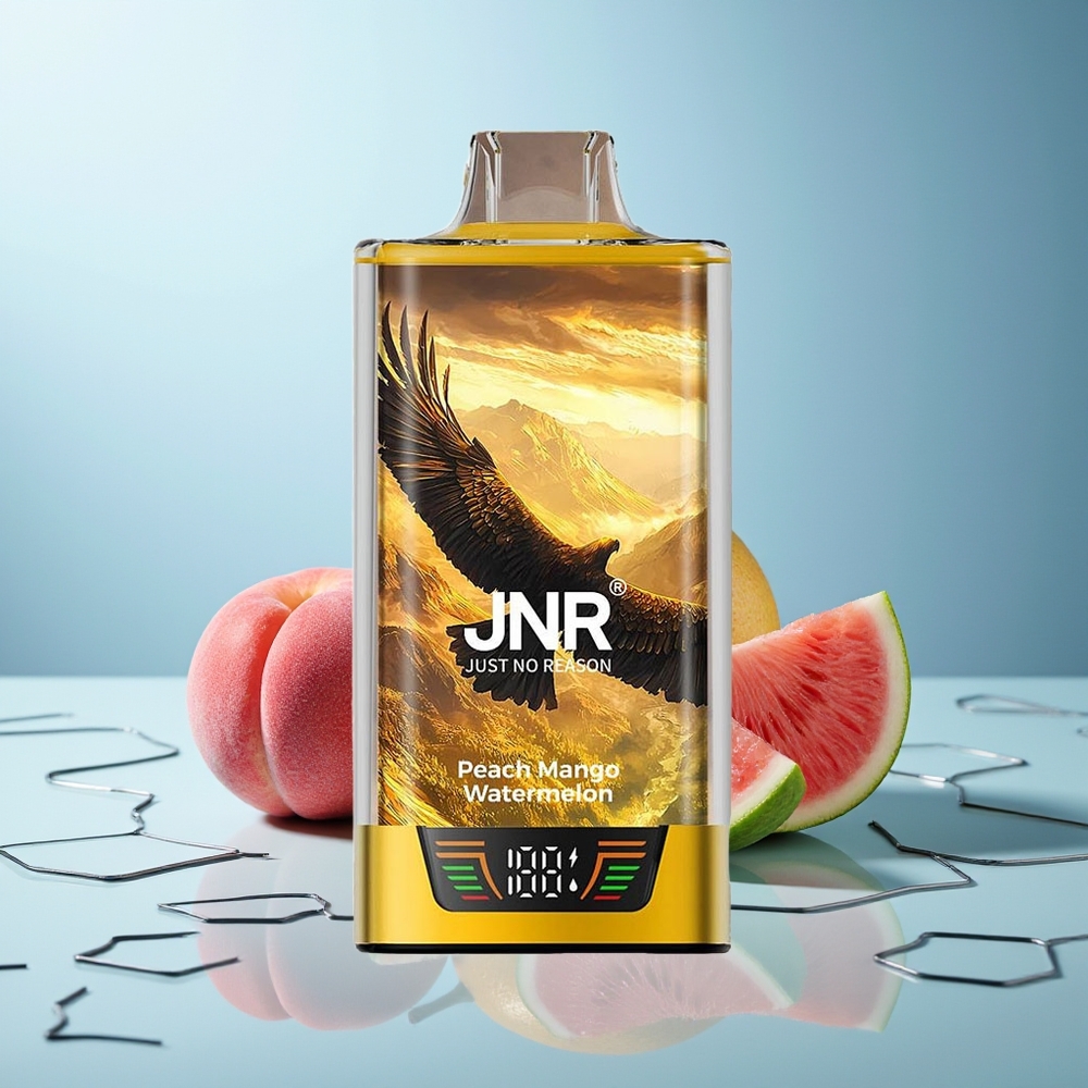 JNR Falcon Pro 28000 Dispozabilni Vape Breskeva Mango Lubenica Dual Mesh Coil