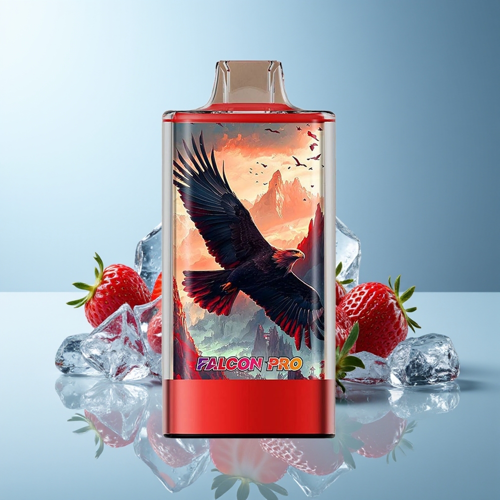 JNR Falcon Pro 28000 Dispozabilni Vape Jagoda Led Dual Mesh Coil