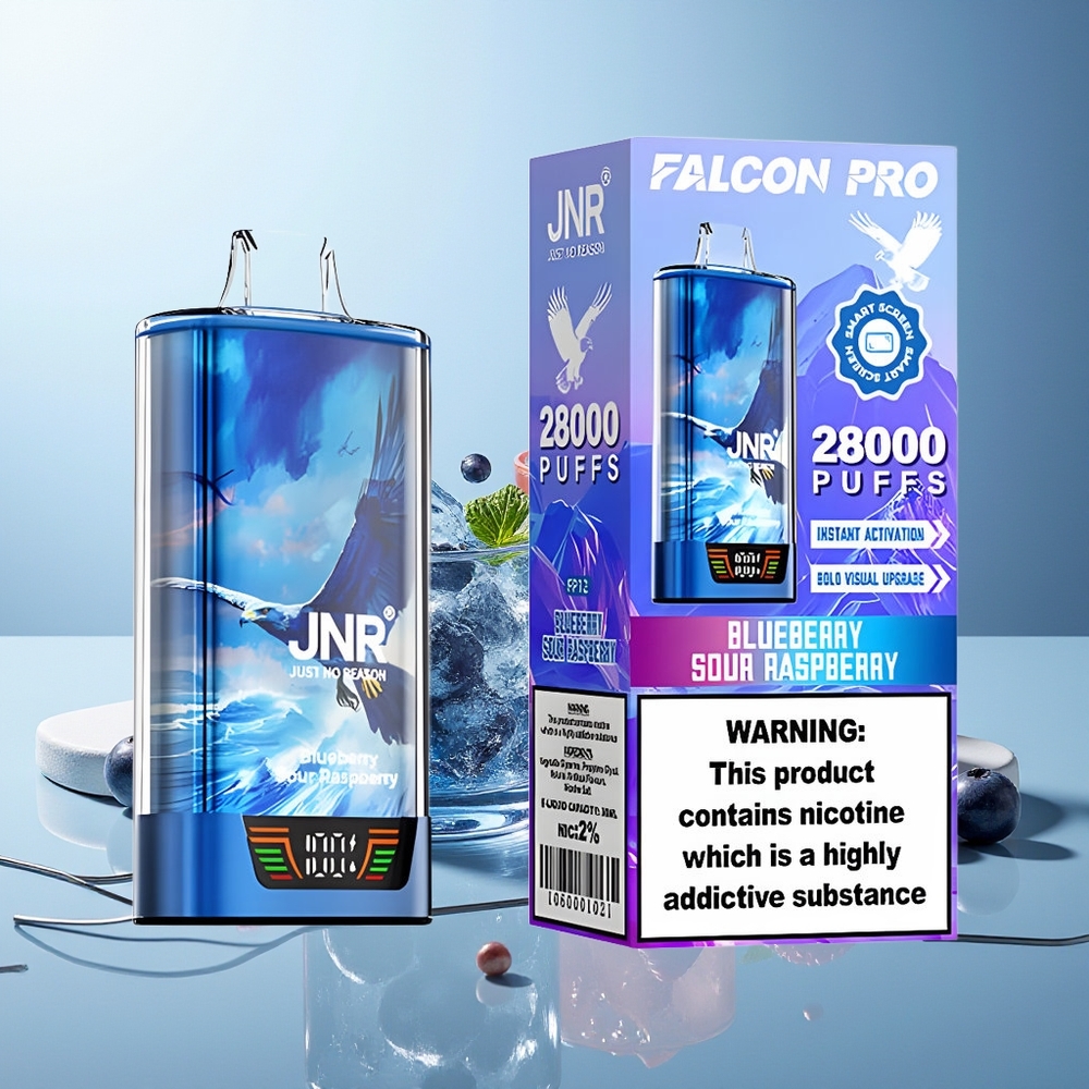 JNR Falcon Pro 28000 Modrcina Kisla Malina 30ml
