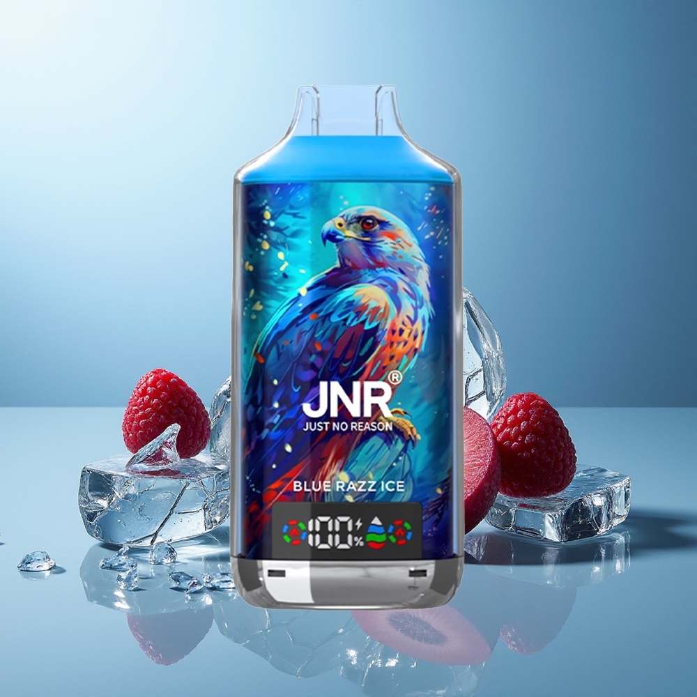 JNR Falcon X 18000 Pihalni Dispozabilni Vape Modra Malina Led