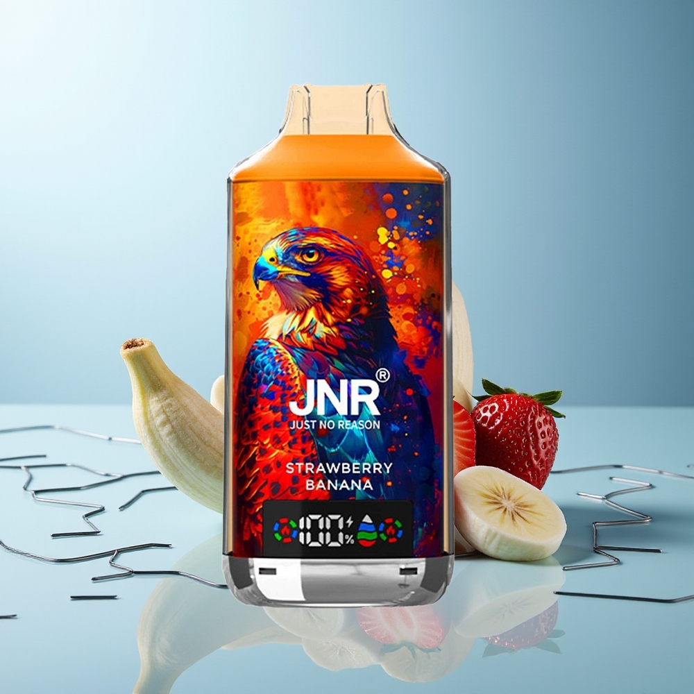 JNR Falcon X 18000 Puhov Dispozabilni Vape Jagoda Banana Dual Mesh Coil