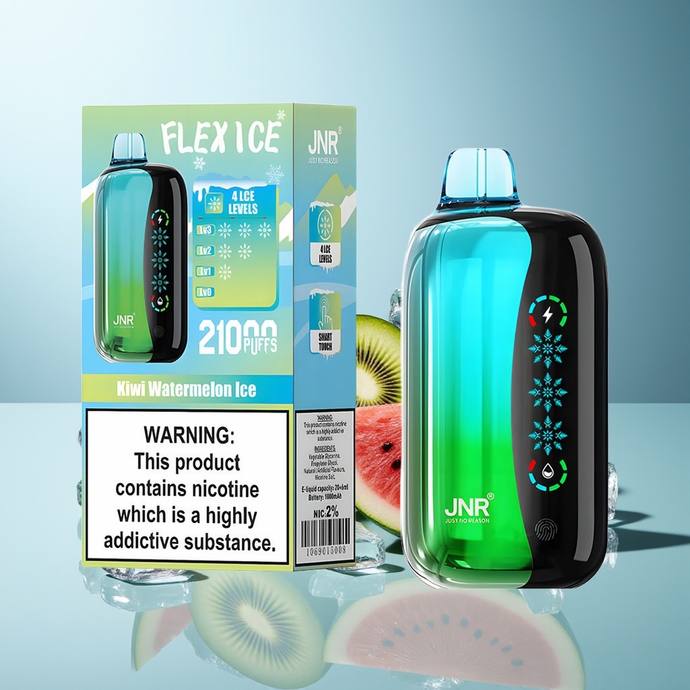 JNR Flex Ice 21000 Pih Odtavni Vape Kivi Lubenica Led Dual Mesh