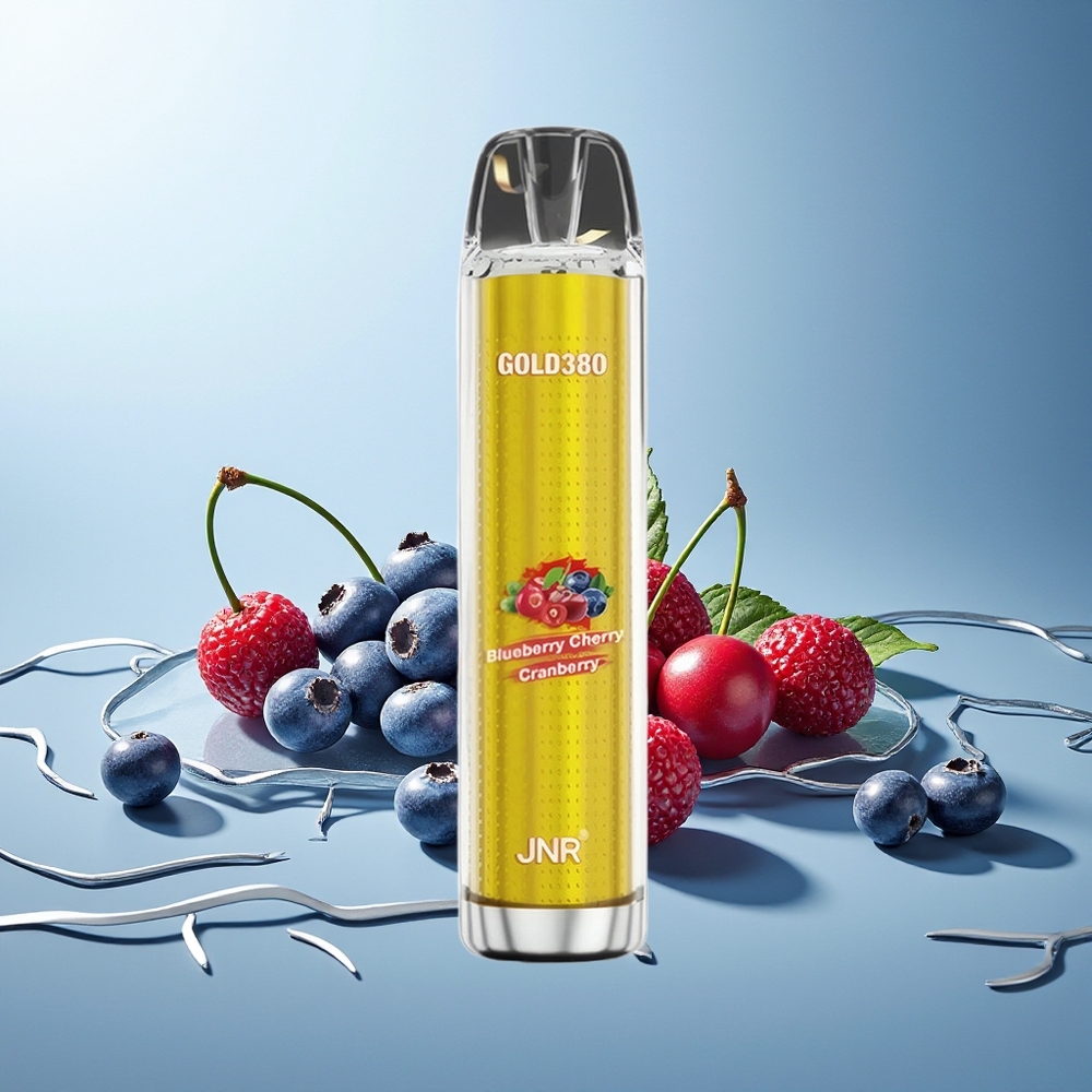 JNR Glod380 6000 Puhov Enkratna Vape Borovnica Češnja Brusnica 1500mAh