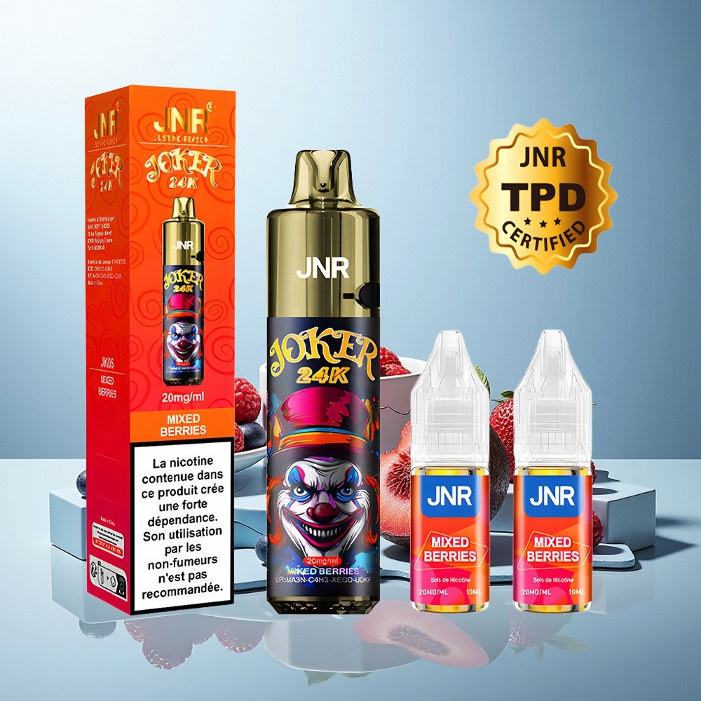 JNR Joker 24000 Puf Dispozabilni Vape Mešane Jagode 2 Nikotin