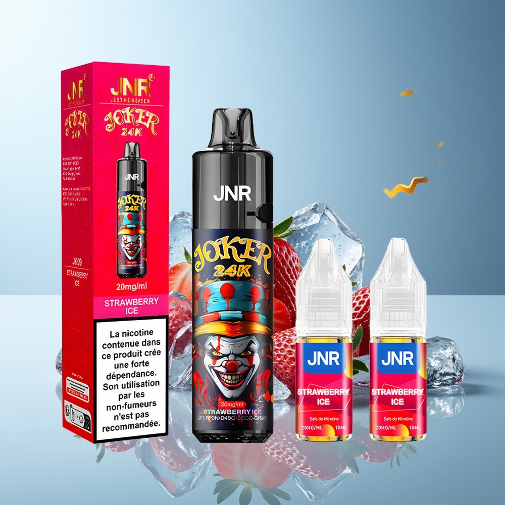 JNR Joker 24000 Puffs Dispozabilni Vape Jagoda Led + 2 Nikotin