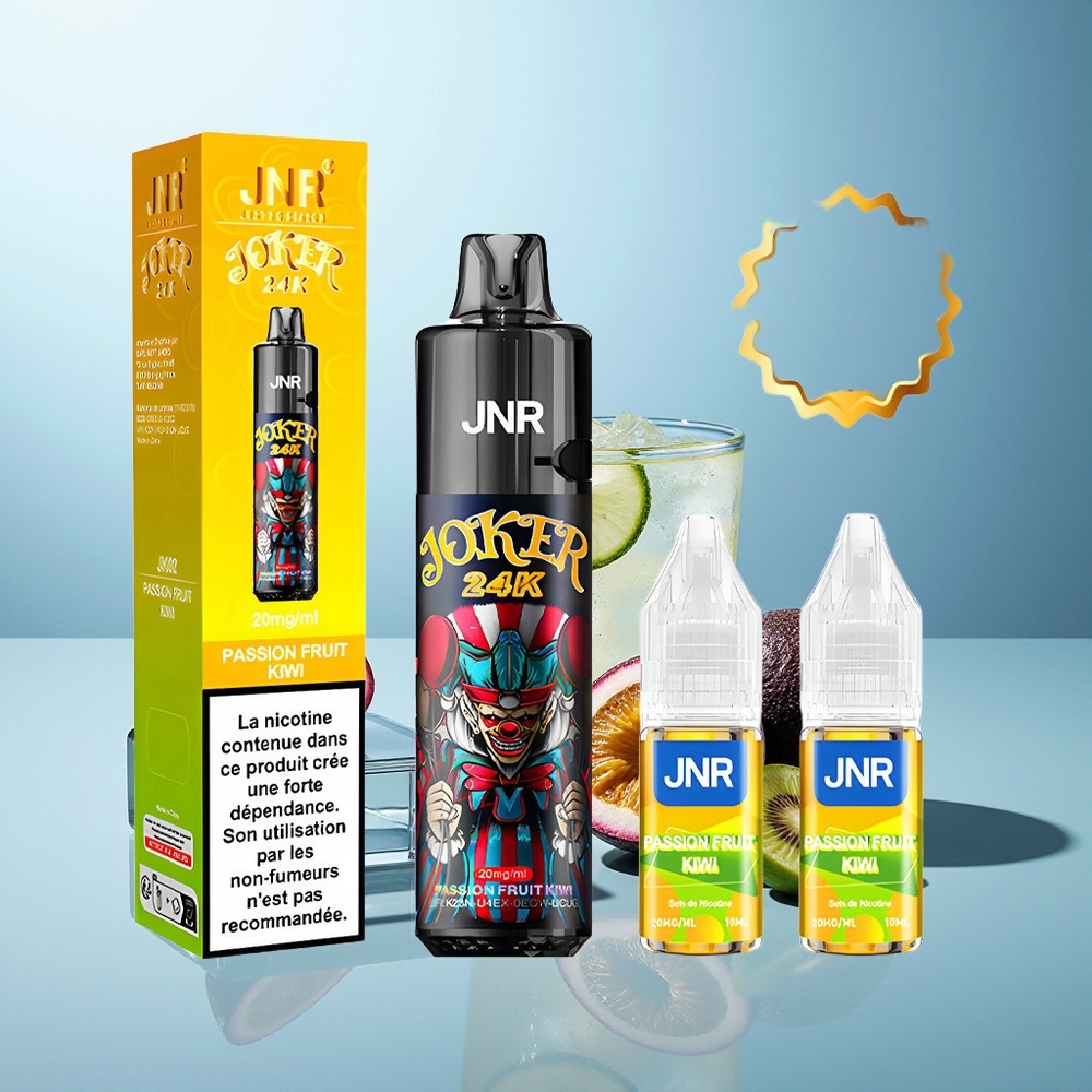 JNR Joker 24000 Pufi Dispozabilni Vape Pasijonka Kivi 2 nikotina