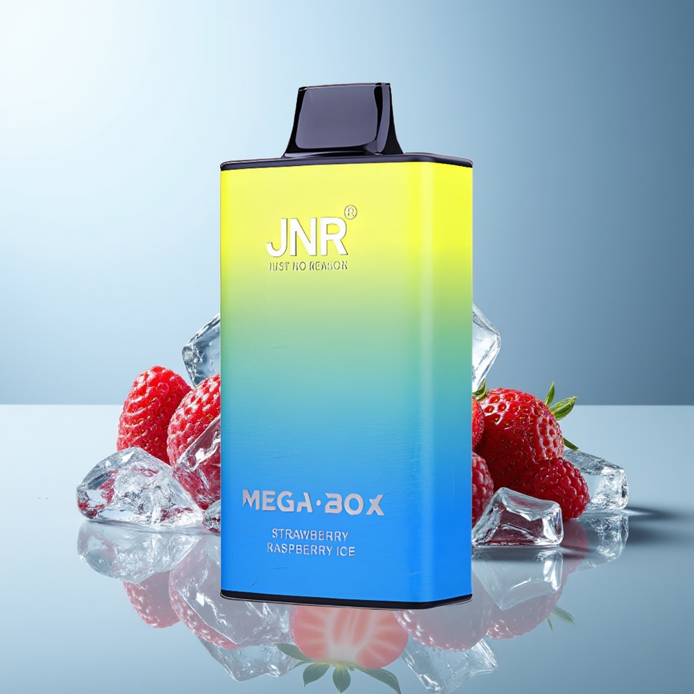 JNR Mega Box 25000 Puffov Dispozabilni Vape Jagoda Malina Led