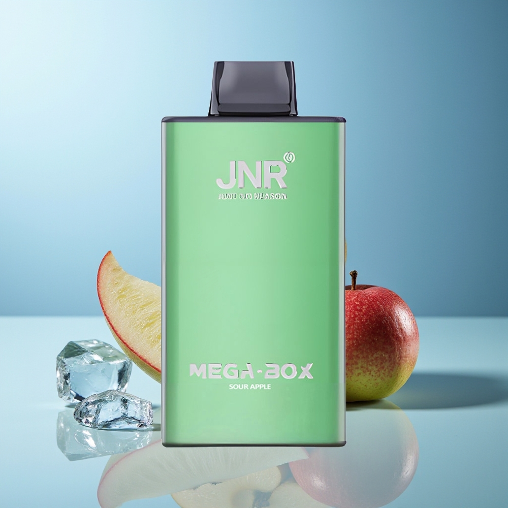 JNR Mega Box 25000 Puffov Dispozabilni Vape Kislo Jabolko Dual Mesh