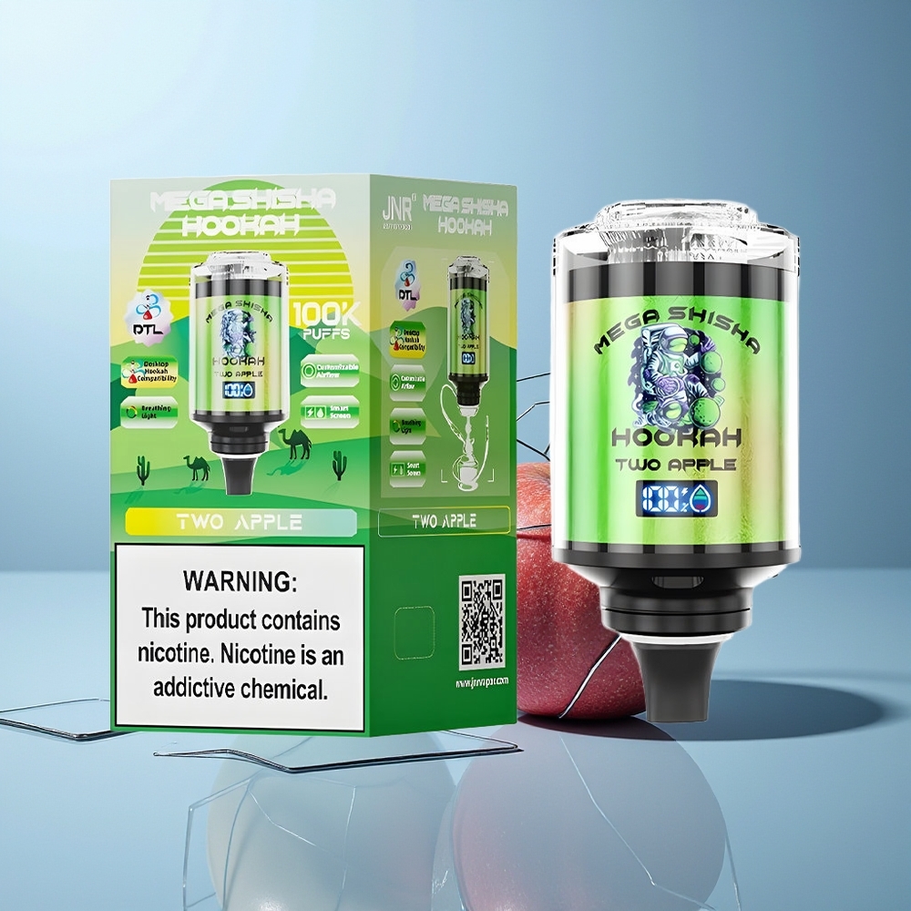 JNR Mega Shisha Hookah 100K Dve Jabolki Interaktivni Pametni Zaslon