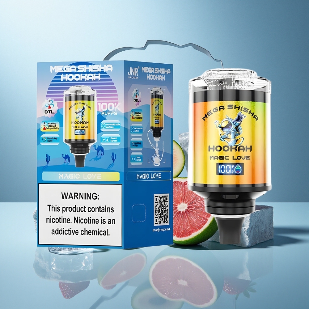 JNR Mega Shisha Hookah 100K Ljubezen Namizna Kompatibilnost