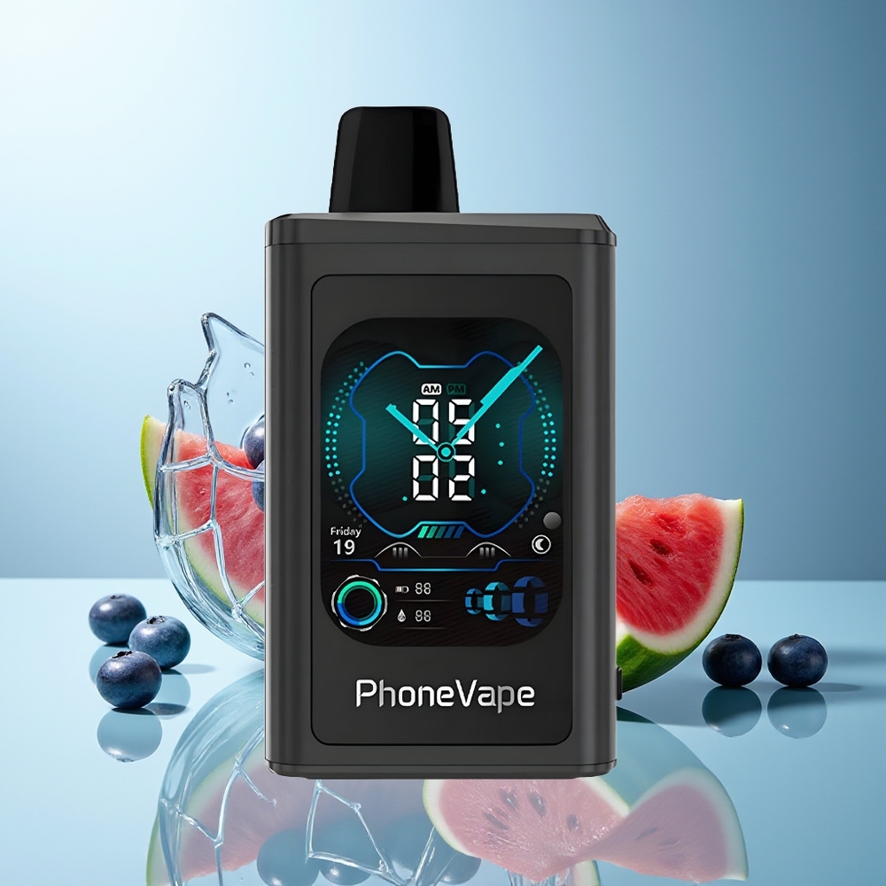 JNR PhoneVape 30000 potegov Dispozabilni Vape Borovnica Lubenica App Controlled