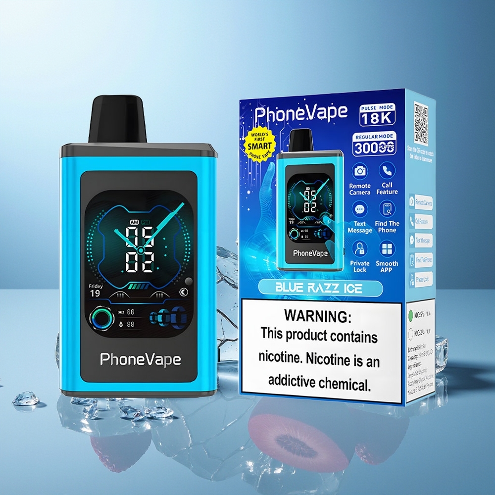 JNR PhoneVape 30000 potegov Enkratna Vap Modra Jagoda Led + Turbo Način
