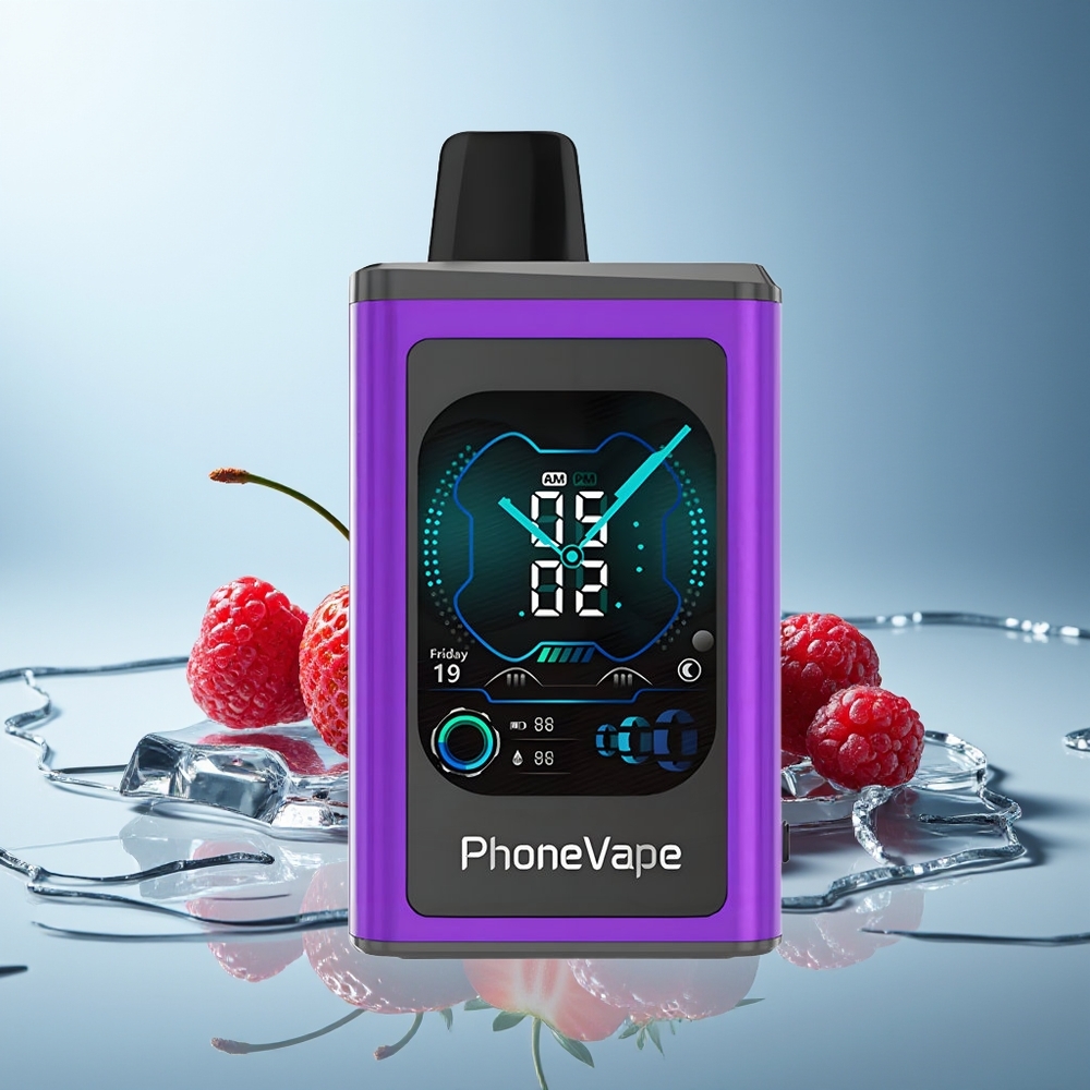JNR PhoneVape 30000 pufi Enkratna Vape Češnja Jagoda Malina Turbo Mode