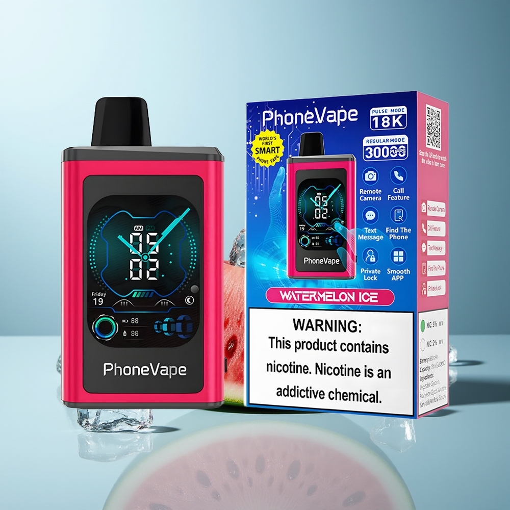 JNR PhoneVape 30000 pufov Enkratna Vapa Lubenika Led + Turbo Način