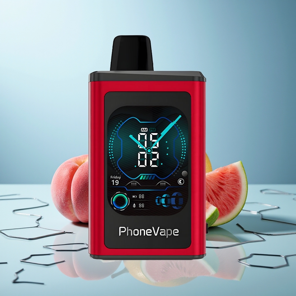 JNR PhoneVape 30000 pufov Enkratna Vape Breskeva Mango Lubenica App Controlled