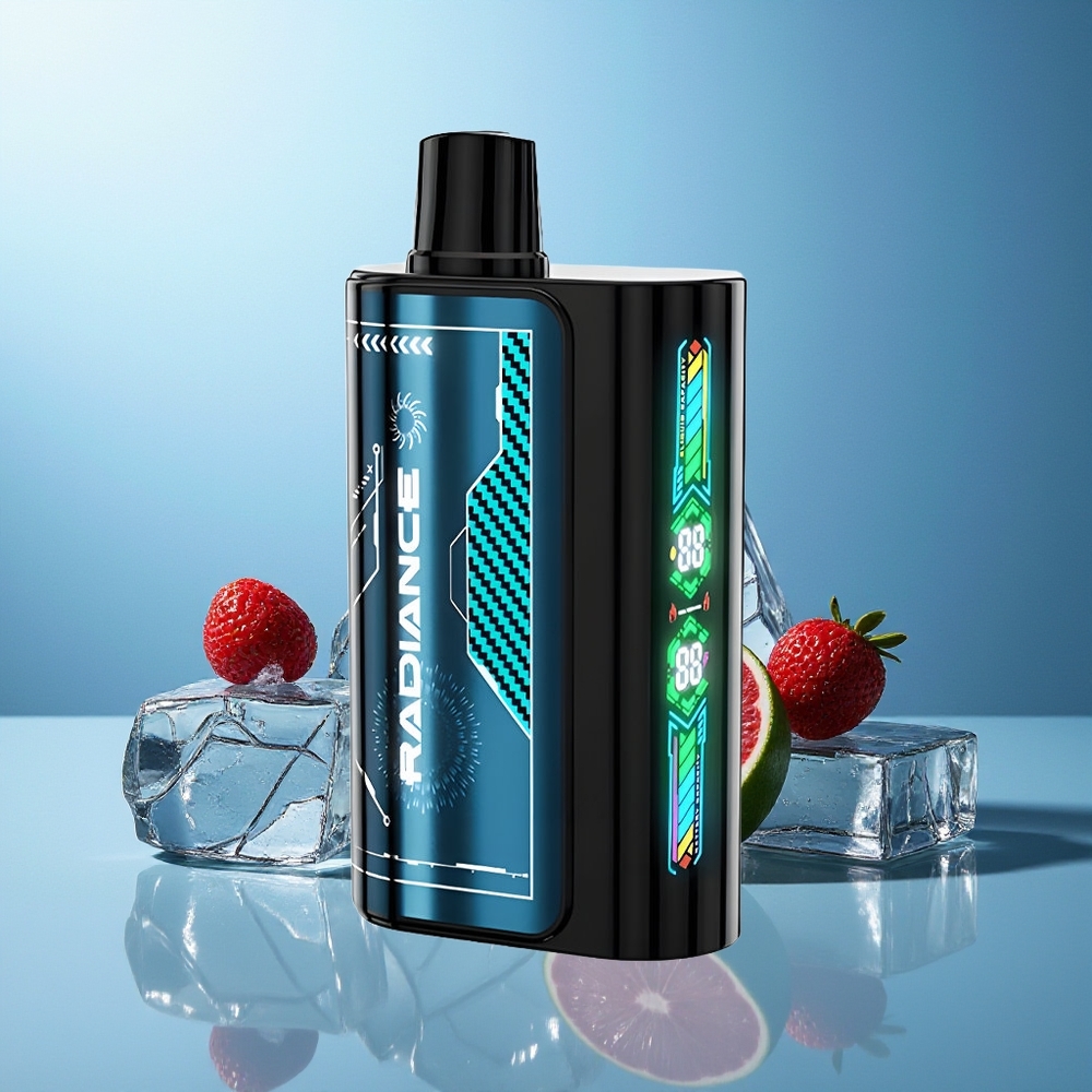 JNR Radiance 31000 Puff Dispozabilni Vape Modra Malina Led Dual Mesh Coil