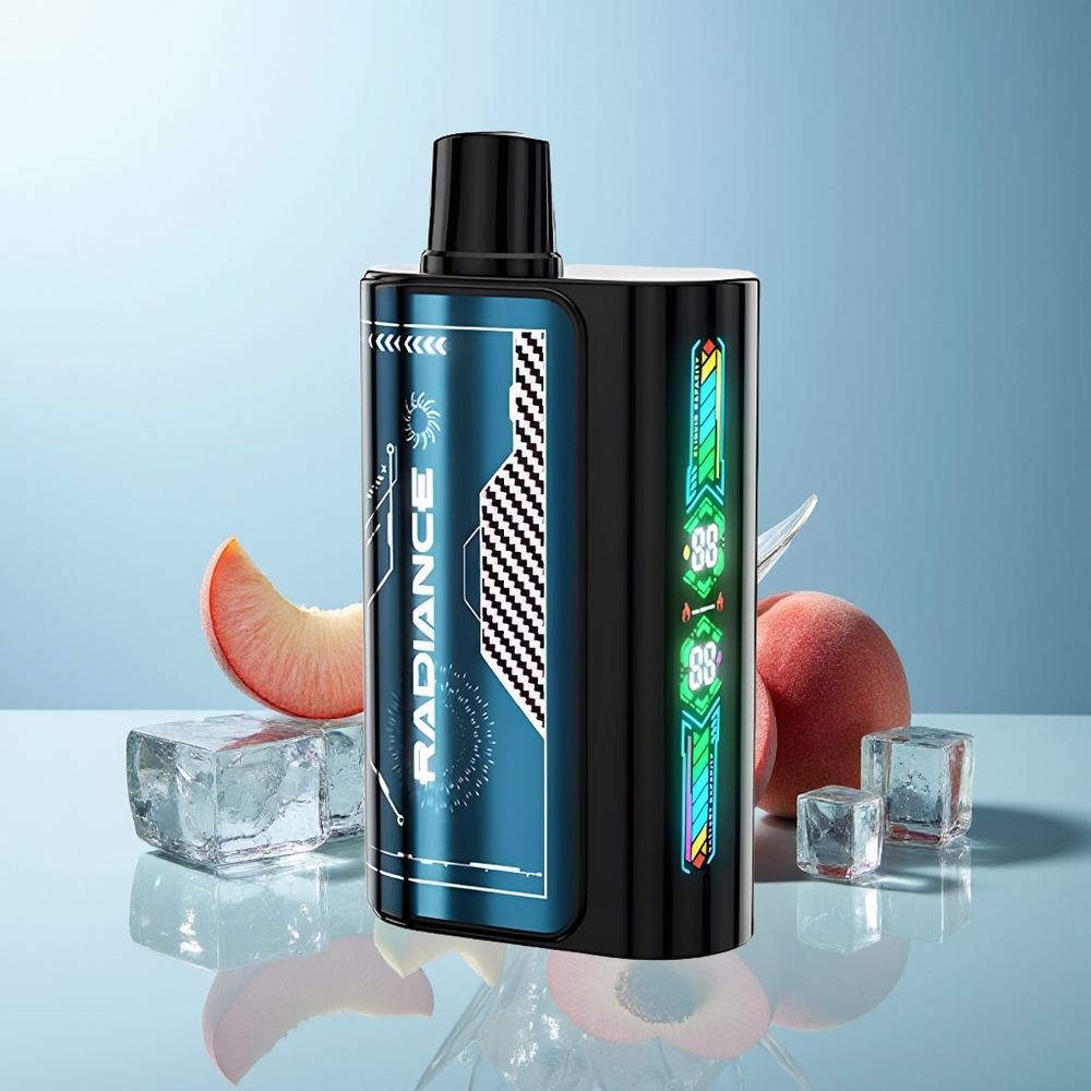 JNR Radiance 31000 Puff Poletna Breskev Led Dispozabilni Vape Dual Mesh Coil