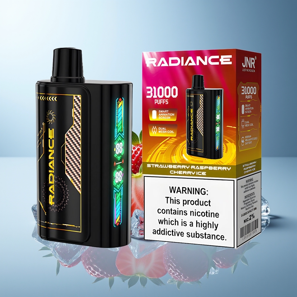 JNR Radiance 31000 Puffov Jagoda Malina Češnja Led Dual Mesh Coil