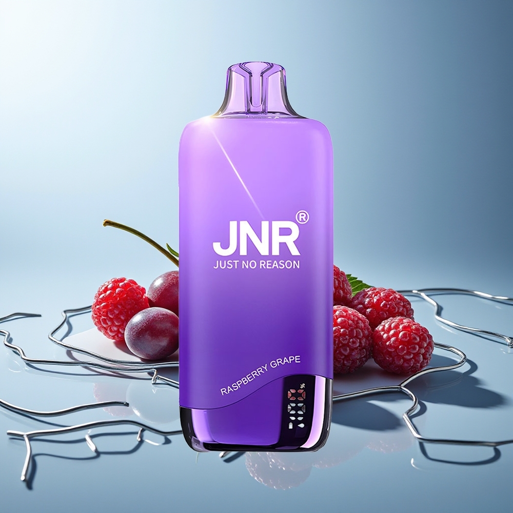 JNR Rainbow 10500 Pufi Dispozabilni Vape Malina Grozdje 18ml