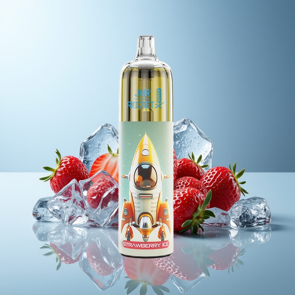 JNR Rocket-X 12400 Pufi Dispozabilni Vape Jagoda Led RGB luči