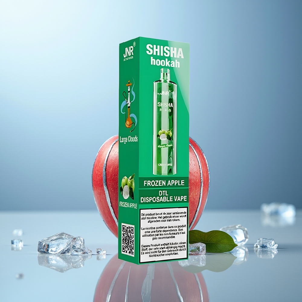 JNR Shisha Hookah 12000 Puffs Zamrznjeno Jabolko Dispozabilni Vape