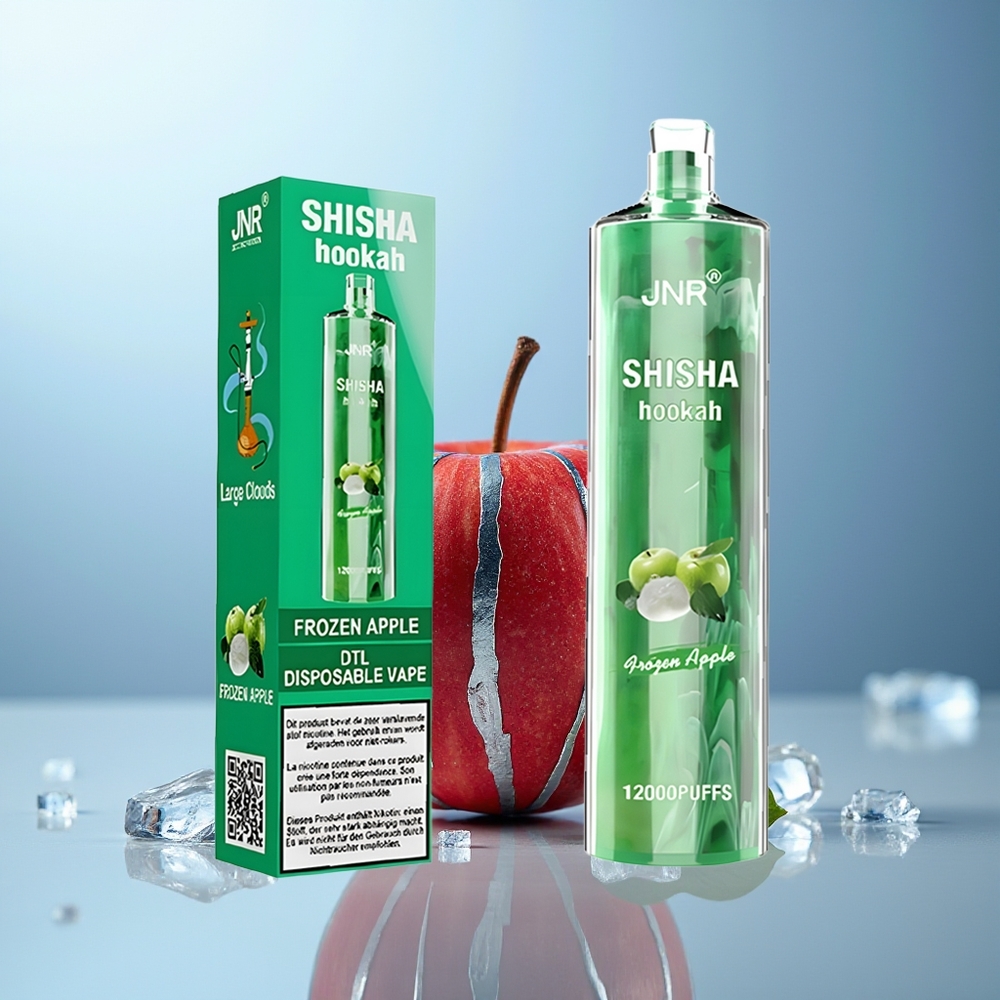 JNR Shisha Hookah 12000 Puffs Zamrznjeno Jabolko Dispozabilni Vape
