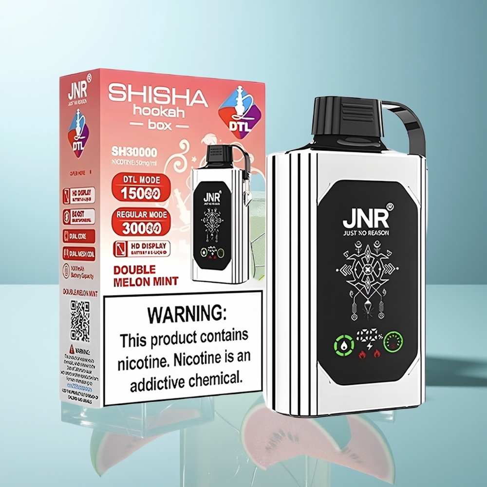 JNR Shisha Hookah Box 20500 Puff Dvojni Melon Meta Drugo
