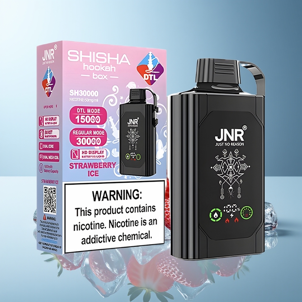 JNR Shisha Hookah Box 20500 Puff Dvojni Trn Jagoda Led Ostalo